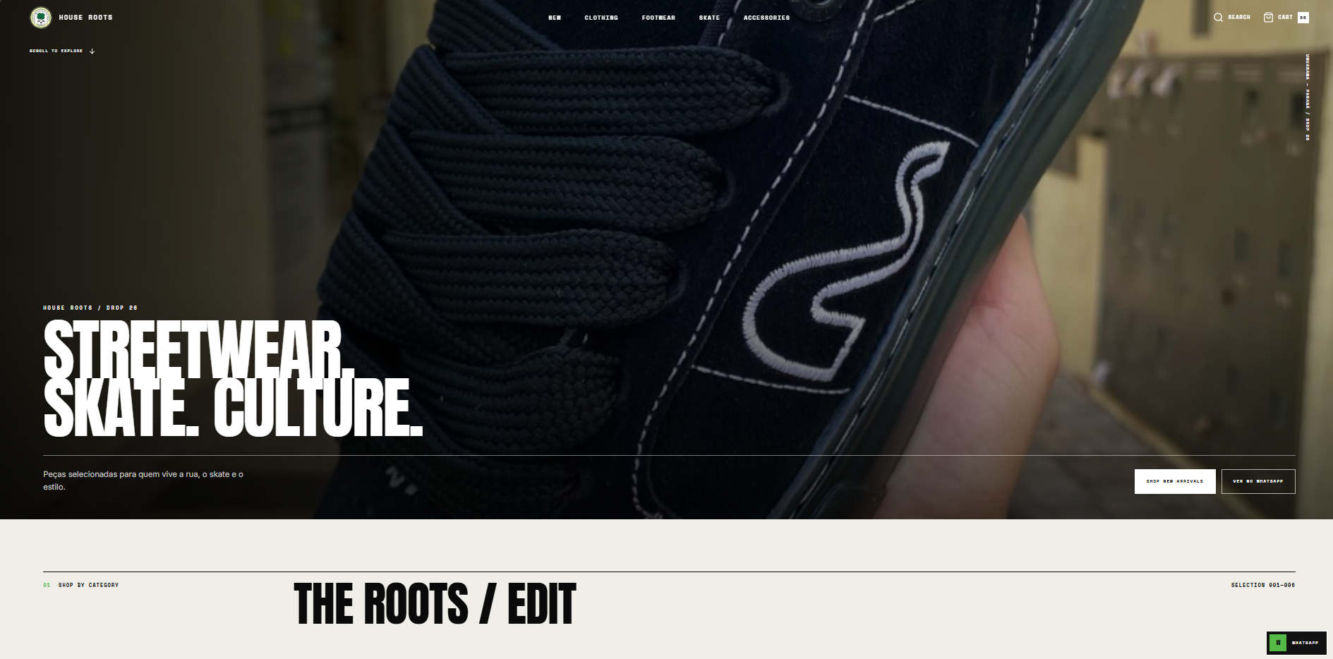Prévia do projeto House Roots Store